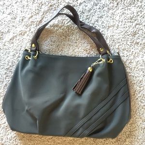Grey tote bag